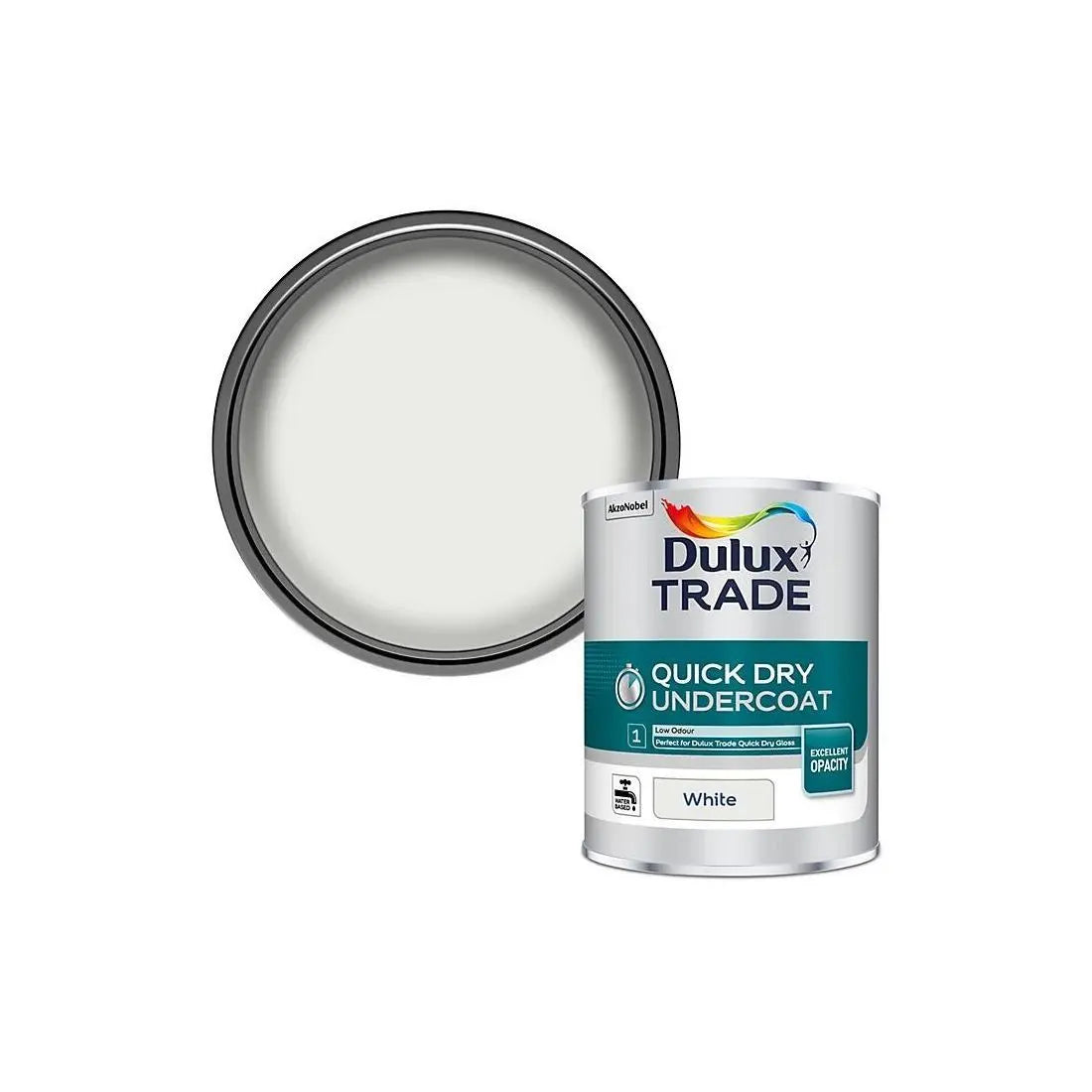DULUX TRADE QUICK DRY UNDERCOAT WHITE 1L DULUX