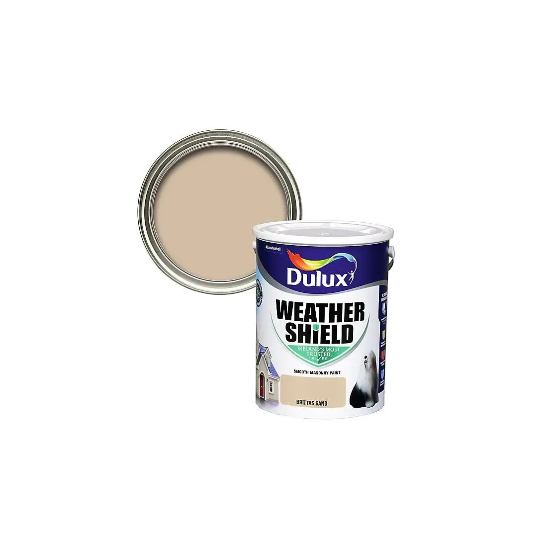 DULUX WEATHERSHIELD BRITTAS SAND 5L DULUX