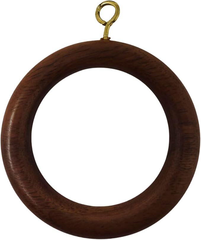 curtain rings walnut 35mm