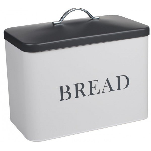 WHITE LIFT LID BREAD BIN
