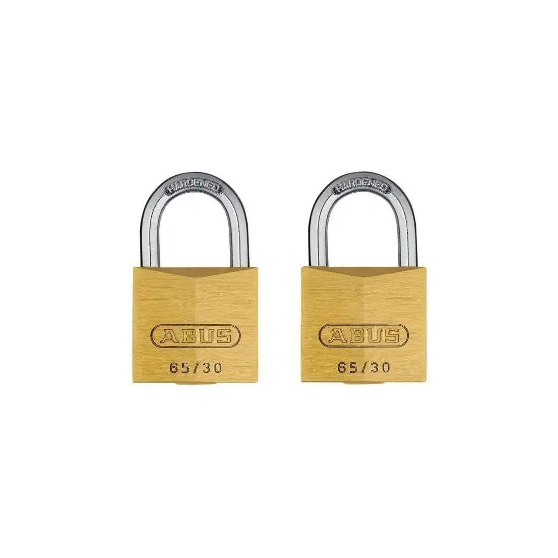Abus 65 Series Brass Padlock 30mm Twin Pack CENTRALKEY