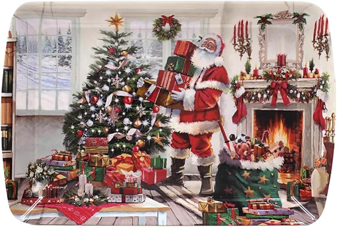 XMAS SANTA LGE TRAY