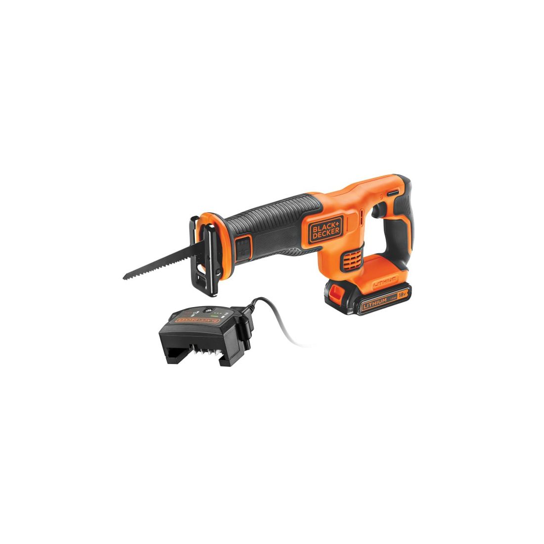 BLACK & DECKER RECIPROCATING SAW 18V 1 x 1.5AH LI-ION
