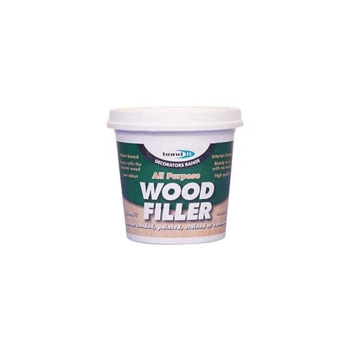 Bond-It All Purpose Wood Filler White 250ml