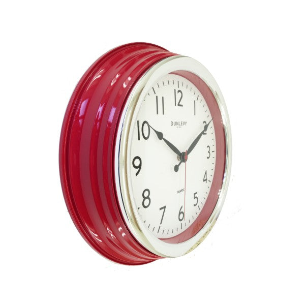 14IN RED CLASSIC CLOCK