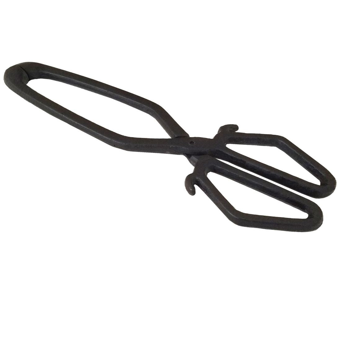De Vielle Premium Heritage Heavy Duty Cast Iron Tongs Matt Black