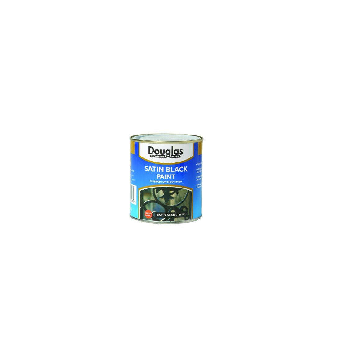 DOUGLAS SATIN BLACK PAINT 250ML