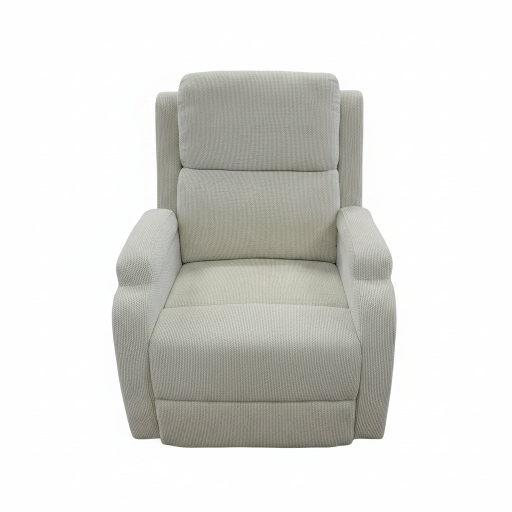 SINGLE RECLINER OFF WHITE CHAIR