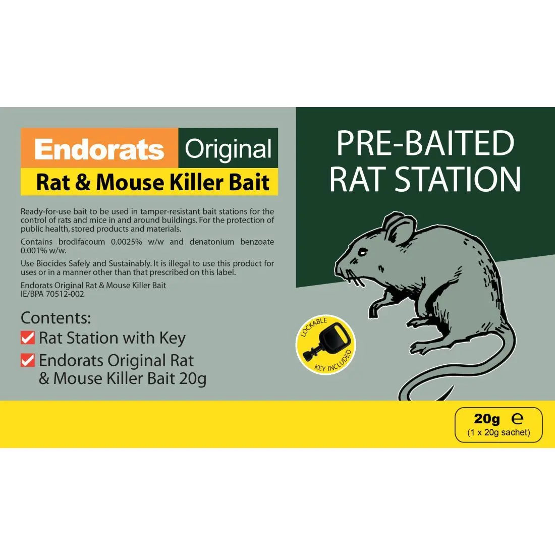 Endorats Pre-Baited Rat Station IRISHDRUGS