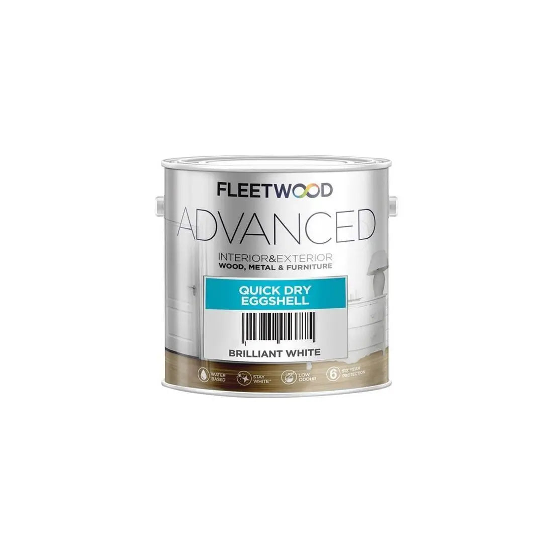 FLEETWOOD ADVANCED EGGSHELL WHITE 1L FLEETWOOD