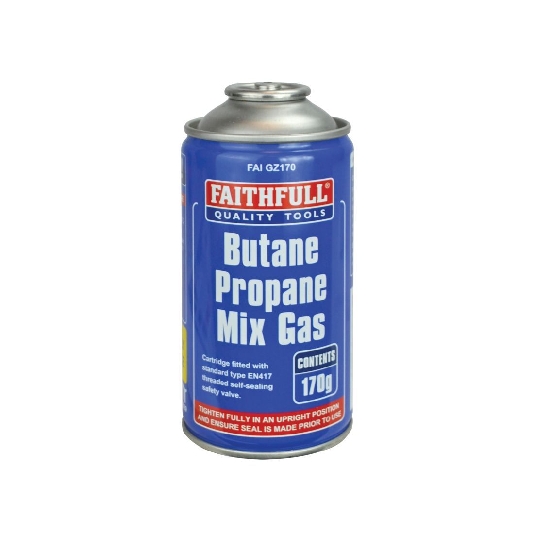 FAITHFULL BUTANE PROPANE GAS CARTRIDGE 170G