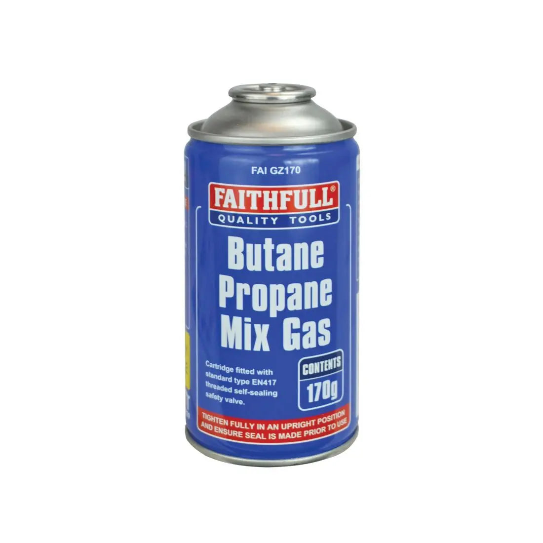 FAITHFULL BUTANE PROPANE GAS CARTRIDGE 170G TOOLBANK