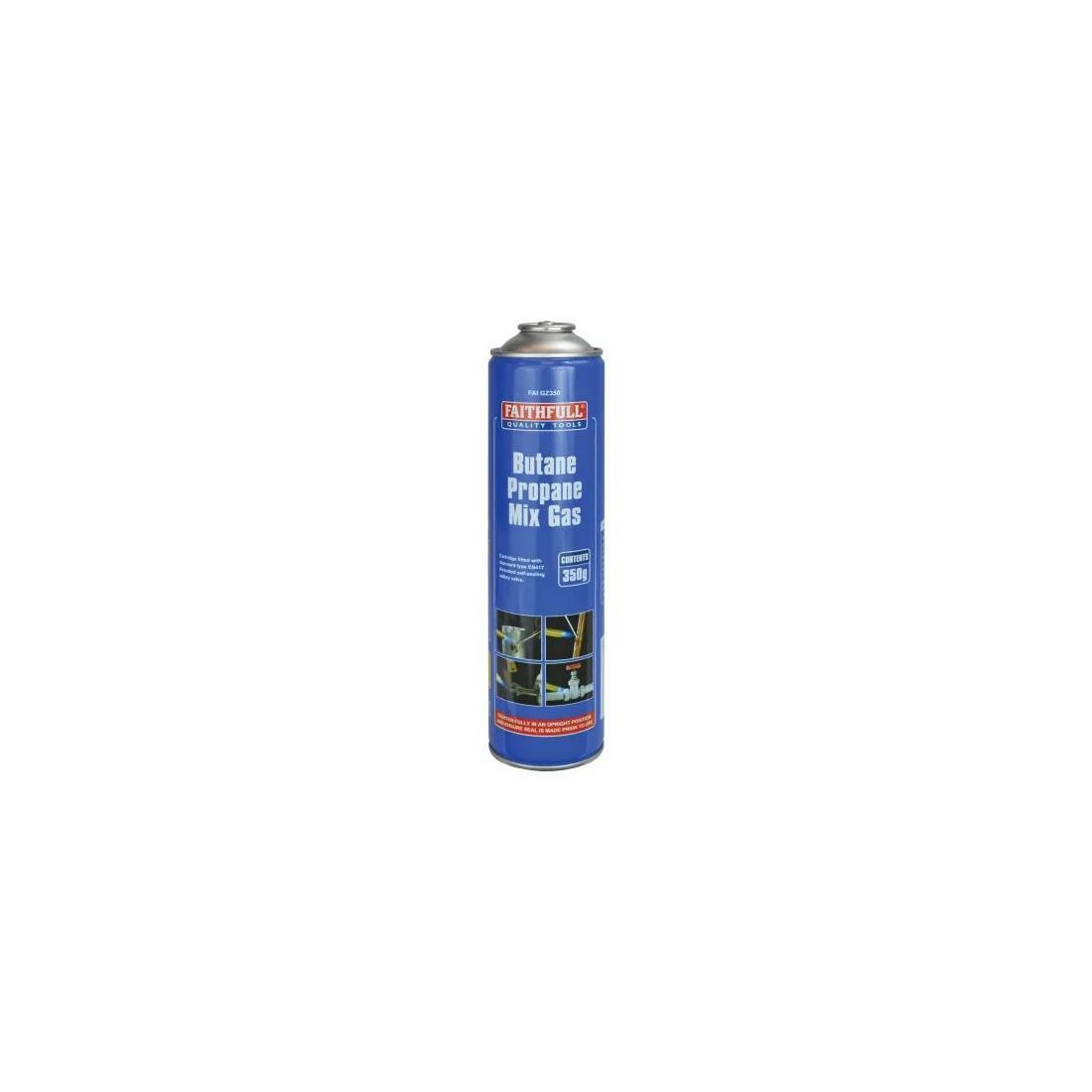 Faithfull Butane Propane Mix Gas Cartridge 350g