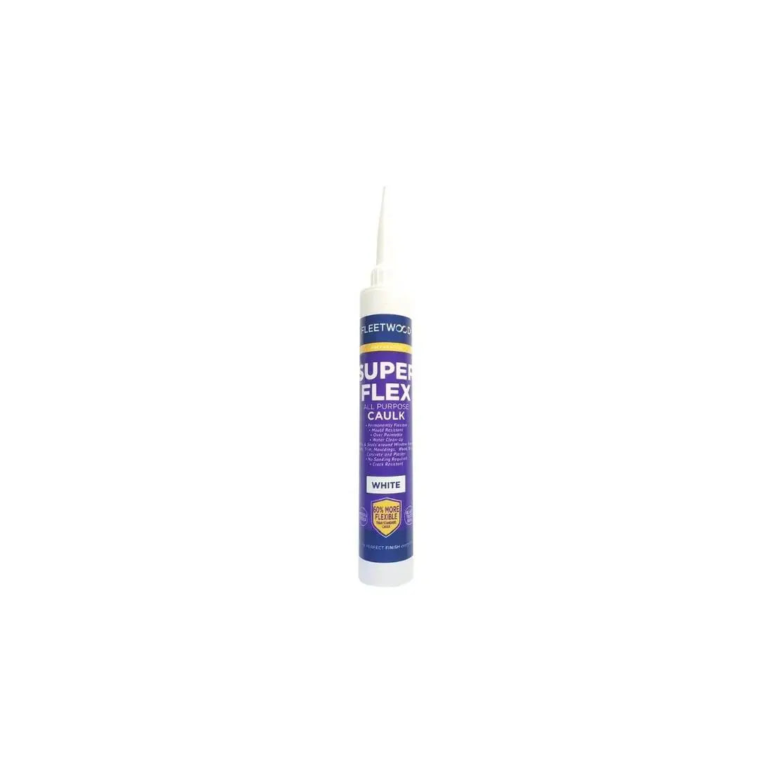 FLEETWOOD SUPER FLEX ALL PURPOSE CAULK WHITE 380ML FLEETWOOD