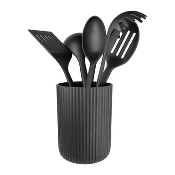 5 PCE UTENSIL SET BLACK
