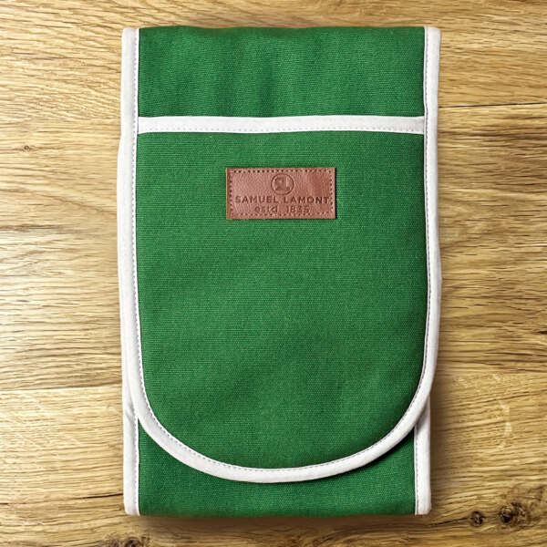 CANVAS DOUBLE OVENGLOVES GREEN