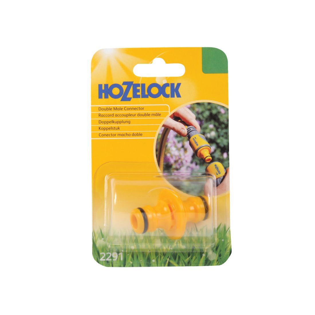 HOZELOCK DOUBLE MALE CONNECTOR 12.5MM