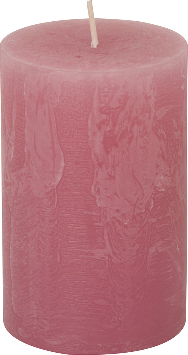 CANDLE OLD ROSE CYLINDER 7 x 11 CM