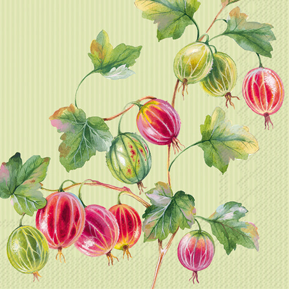 NAPKINS LUNCH GOOSEBERRY GREEN