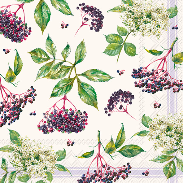 NAPKINS LUNCK NATURAL ELDER CREAM