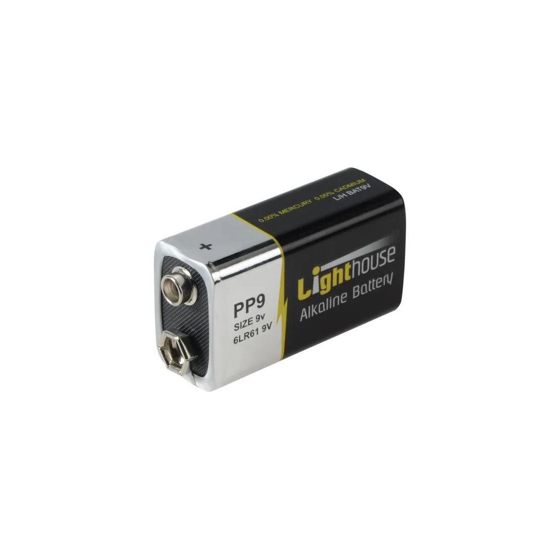 Lighthouse 9V LR61 Alkaline Battery 1100 mAh