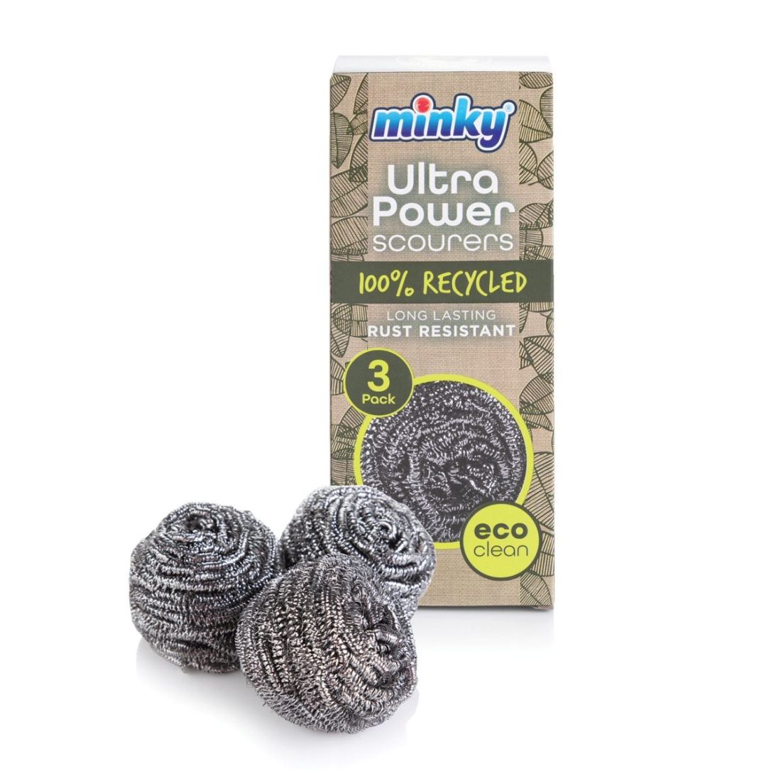 Minky Eco Spiral Scourers 3 pack