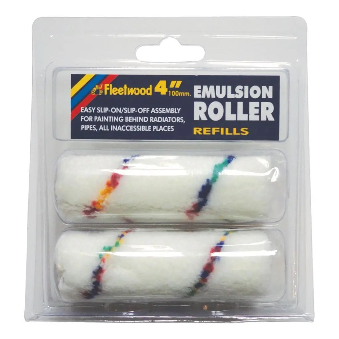 FLEETWOOD PELICAN EMULSION ROLLER 4" TWIN PACK FLEETWOOD