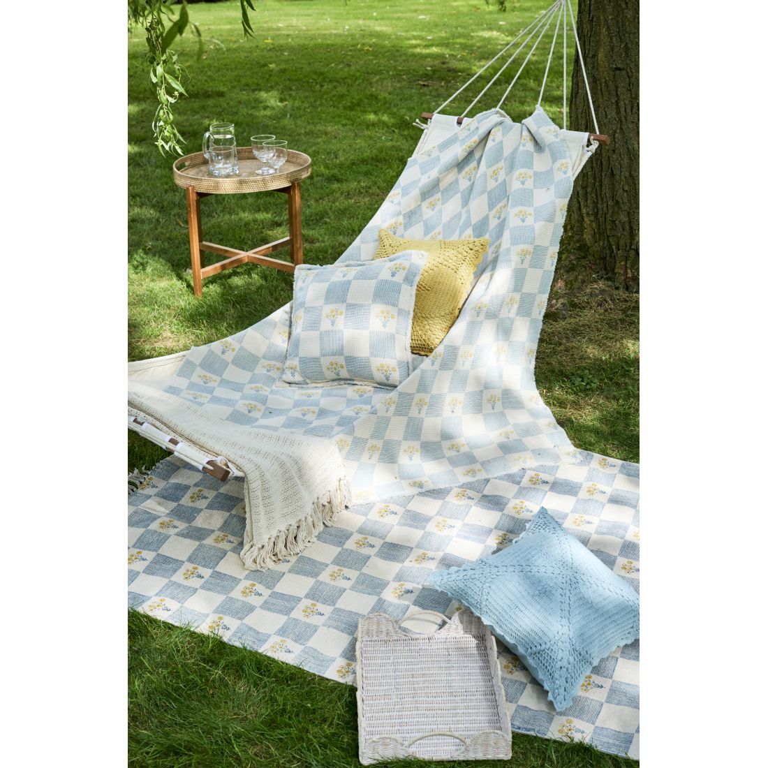 CUSHION MALMO PRINTED 43X 43 CM POLY FILLED