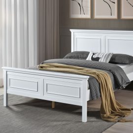 MOLLIE 4 FT 6 WHITE BED