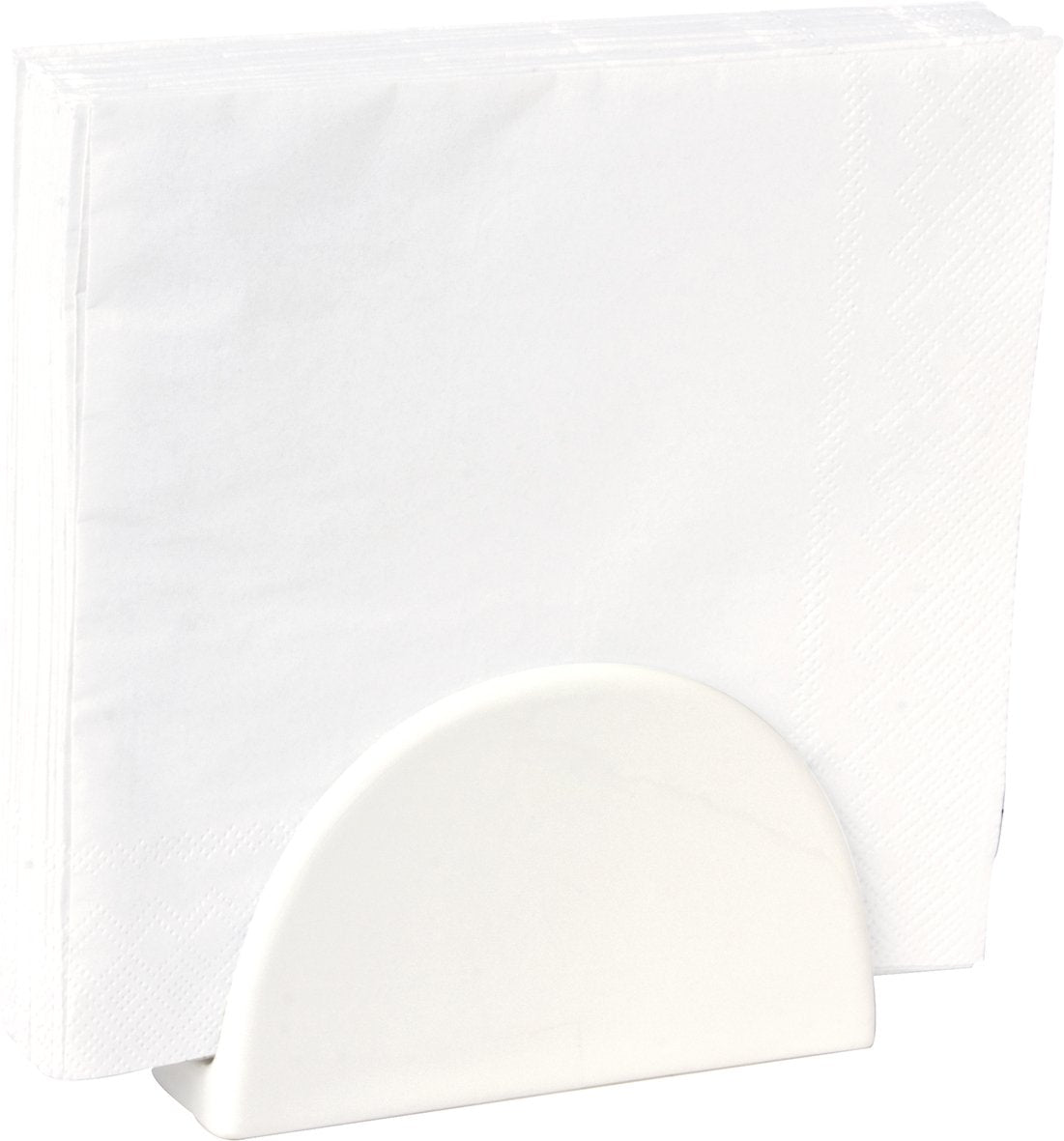 Napkin holder white porcelain
