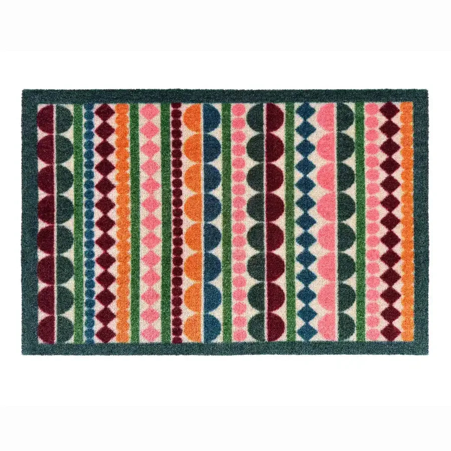mat my harlequin tile green 50 x 75 cm