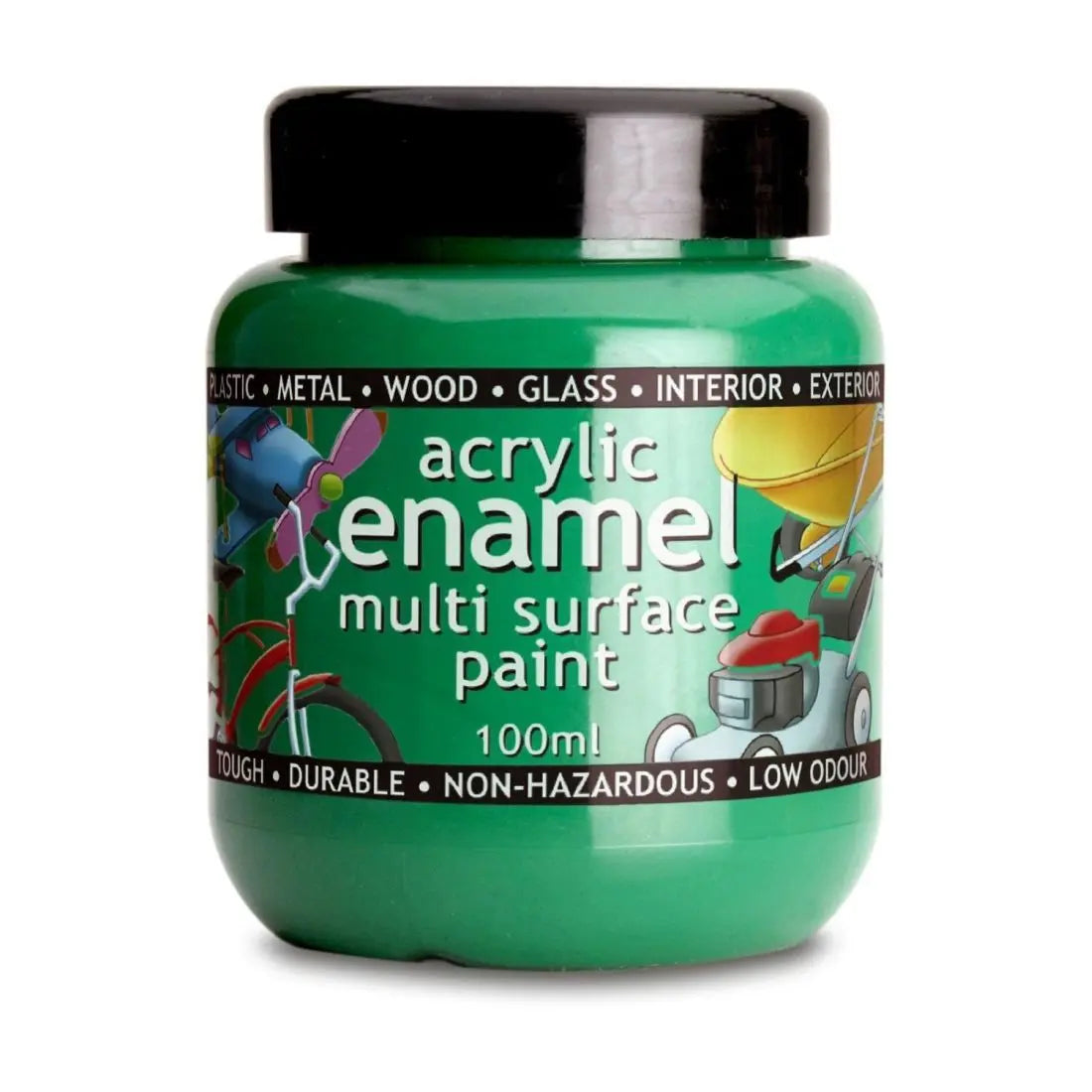 POLYVINE ACRYLIC BRUNSWICK GREEN ENAMEL PAINT 100ML CURUST