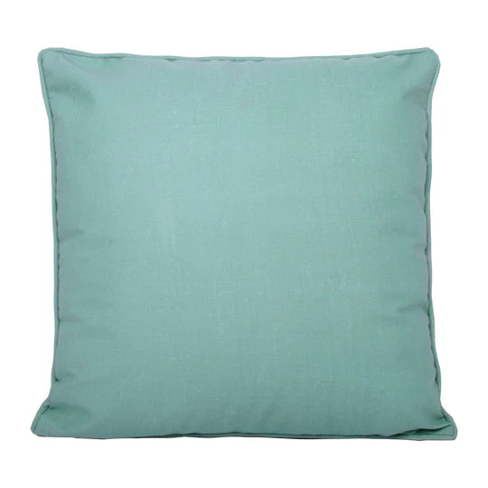 cushion plain teal 43x 43 cm