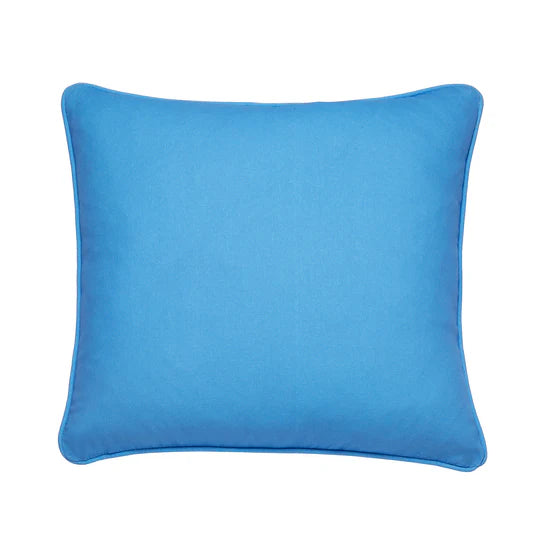 cushion 43 x43 cm plain blue outdoor