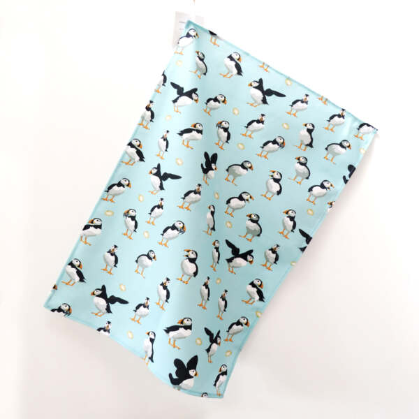 PUFFINS TEA TOWEL