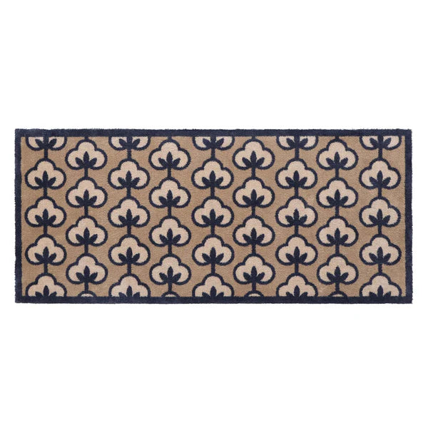 MAT RETRO FLOWERS HUG RUG 65 X 150CM