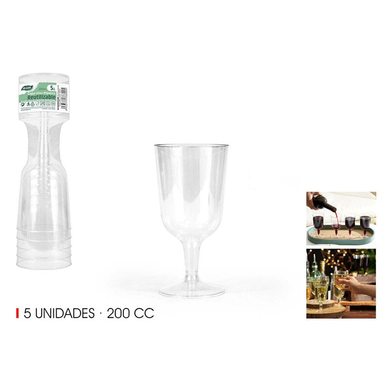 PLASTIC WINE GLASSES ALGON