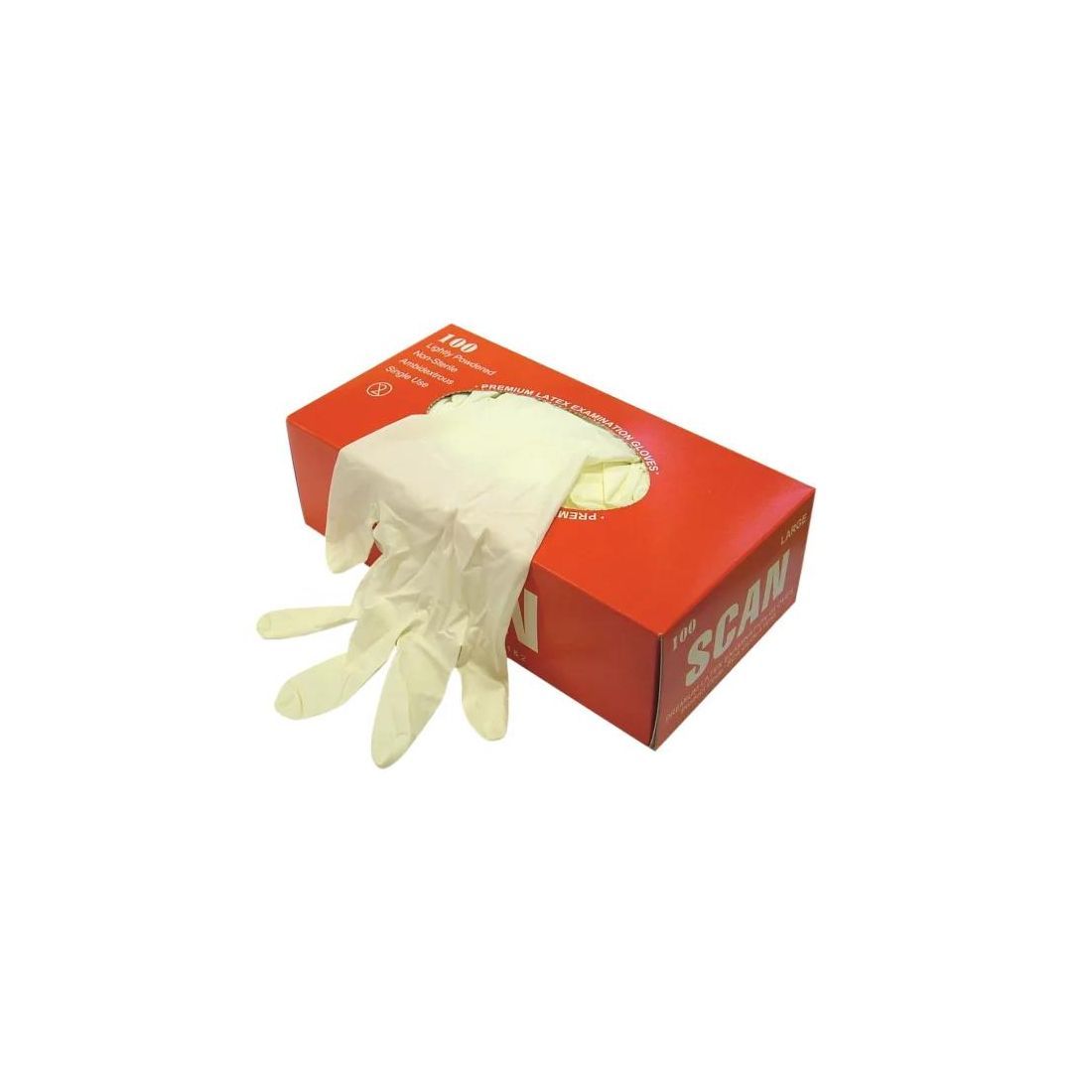 Latex Gloves Large Box of 100