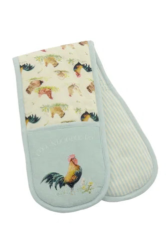 PECKING ORDER DOUBLE OVEN GLOVE