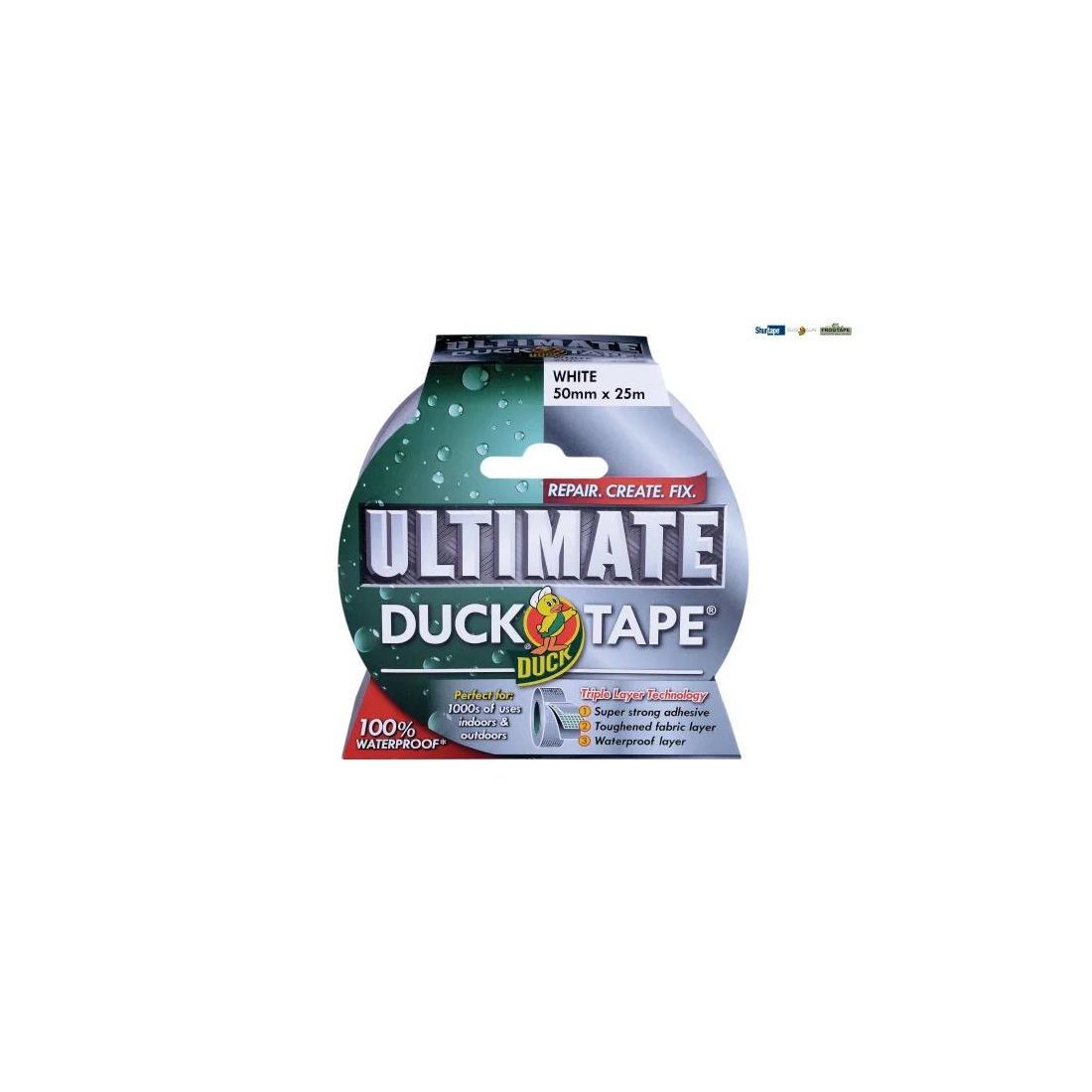 Shurtape Ultimate Duck Tape White 50mm x 25m