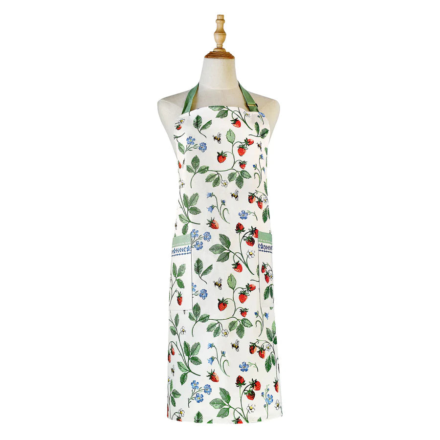 STRAWBERRY PATCH COTTON APRON