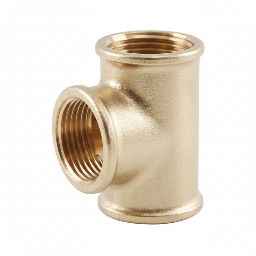 1/2 BRASS THREADED TEE