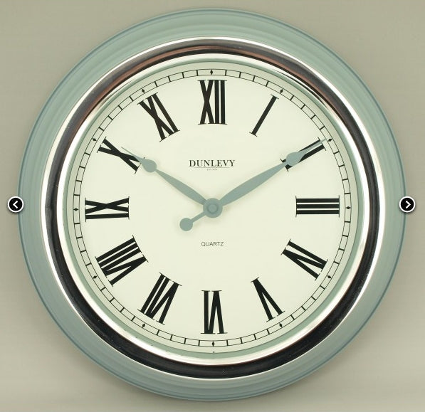 14IN BLUE CLASSIC CLOCK
