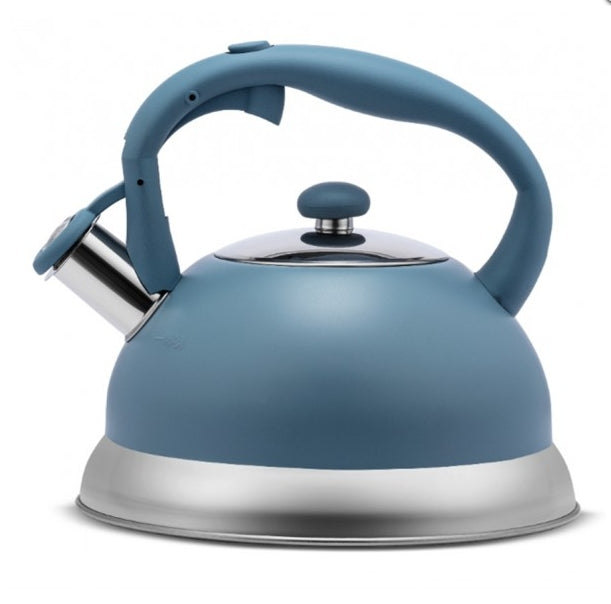 BLUE STEELEX WHISTLING KETTLE