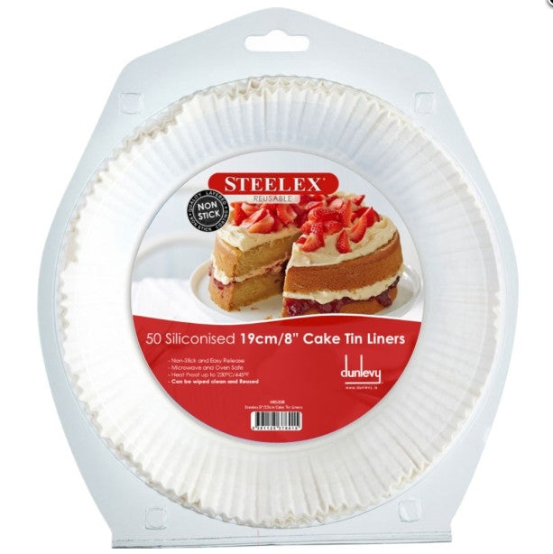 8" ROUND SILICONE CAKE LINERS