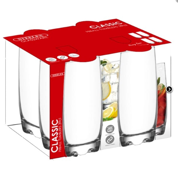 STEELEX CLASSIC HIGHBALL TUMBLERS SET 4