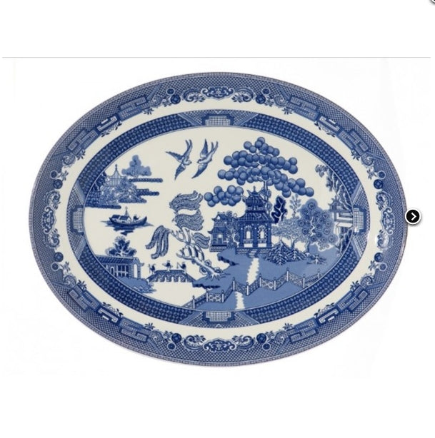BLUE WILLOW OVAL PLATTER