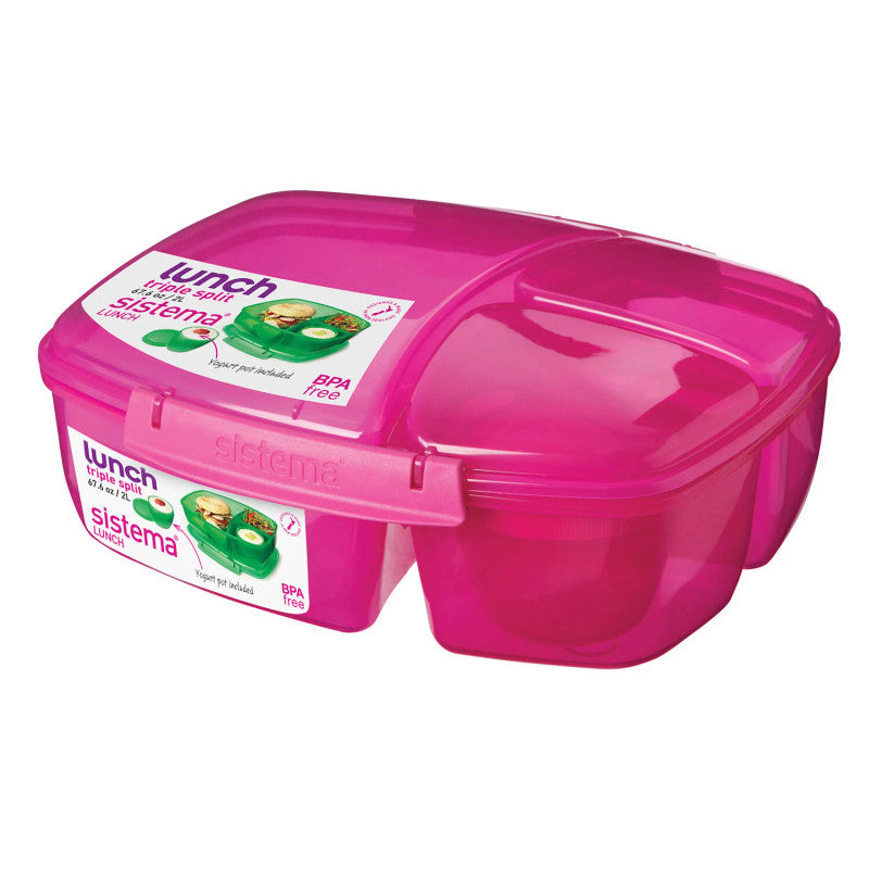 2LTR TRIPLE SPLIT LUNCH BOX