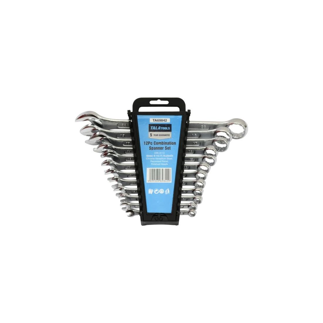 TalaTools Metric Combination Spanner Set 12 Piece