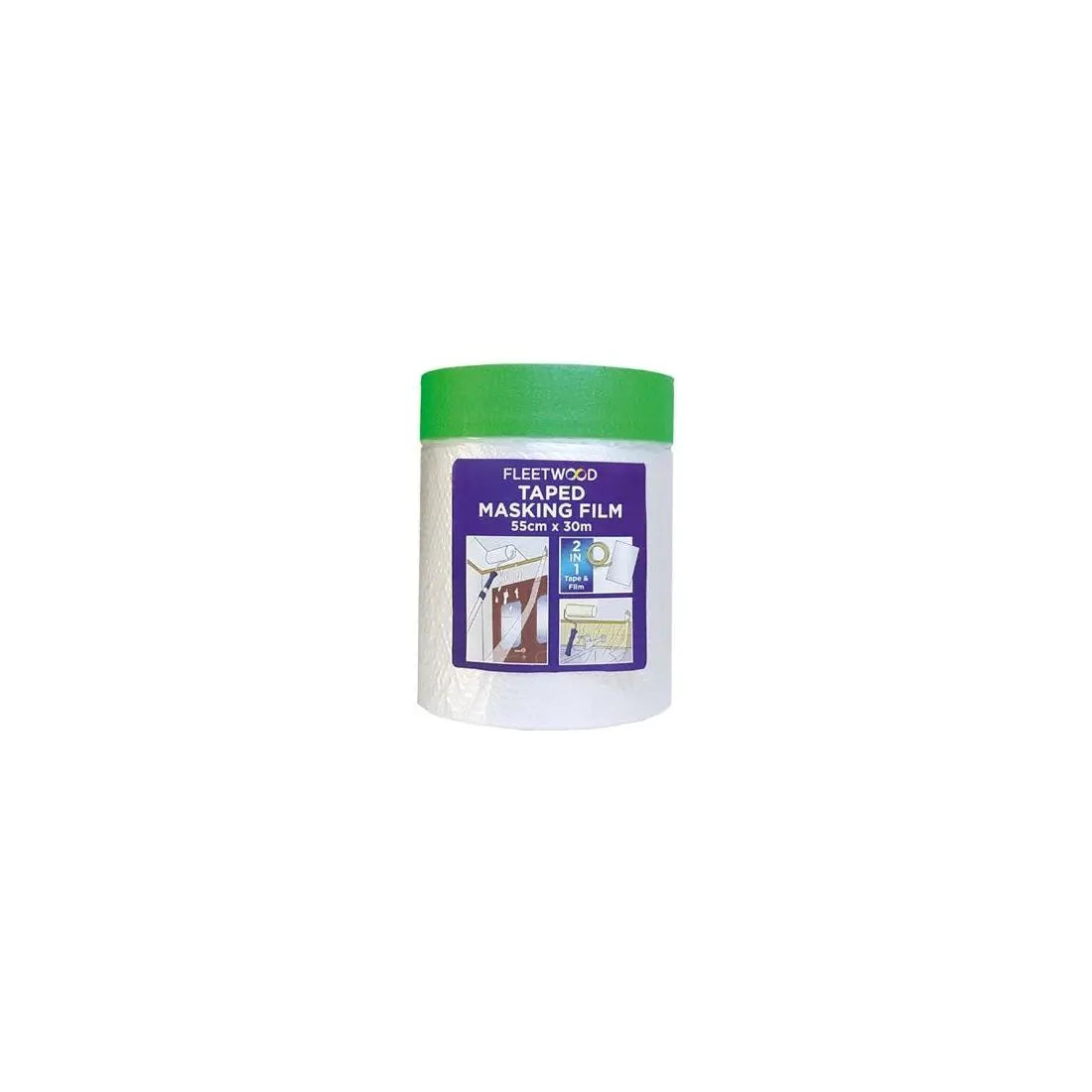 FLEETWOOD TAPED MASKING FILM 55CM X 30M FLEETWOOD